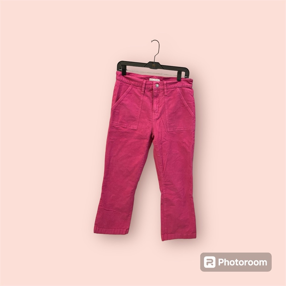 Lucky Brand Hot Pink corduroy pants medium rise style and size 30
